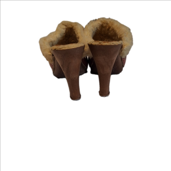 Lucca Fur Lined Wedge Sandals - Picture 10 of 12